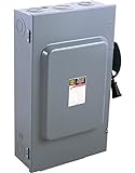 Square D - DU324 General Duty Safety Switch, Non-Fusible, 200-Amp, 240V, 3-Pole, 60 HP, Indoor