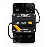 T Tocas 200 Amp Circuit Breaker with Manual Reset, 12V- 48V DC, Waterproof 200A Amp Breakers