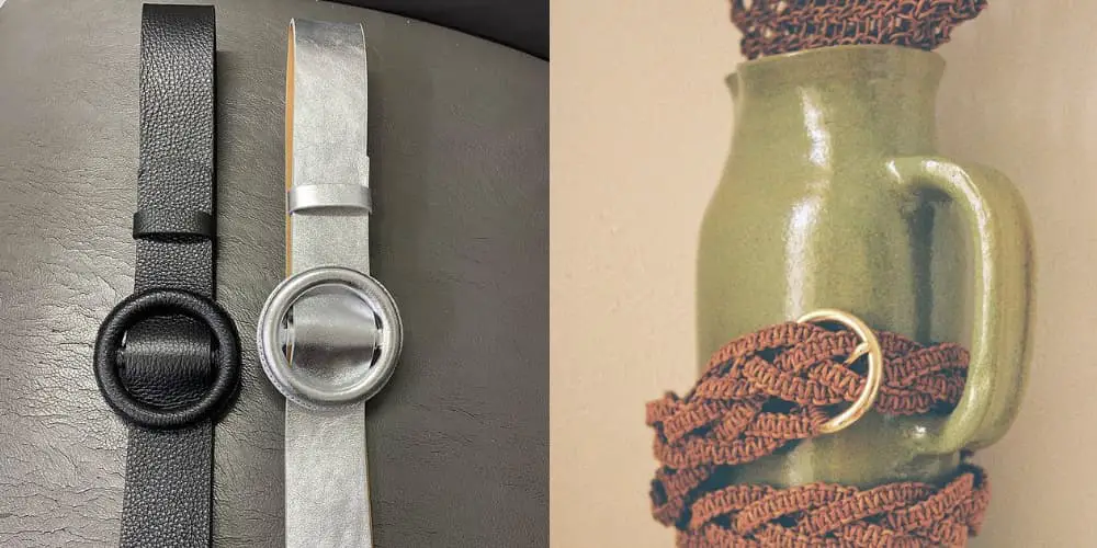 belt wrapped around a bottle