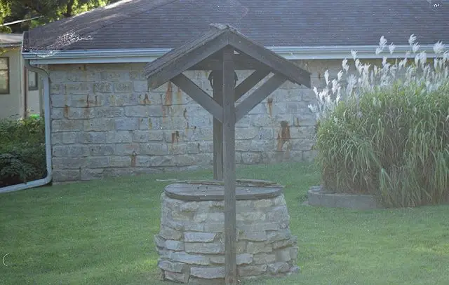 water well in a garden