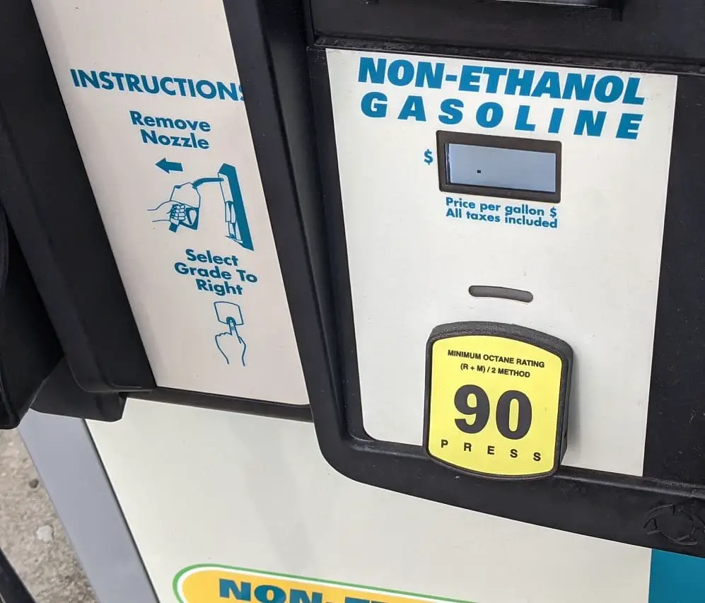 non-ethanol gas