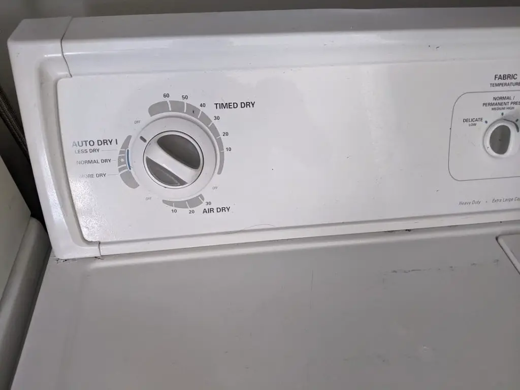 up close of a dryer