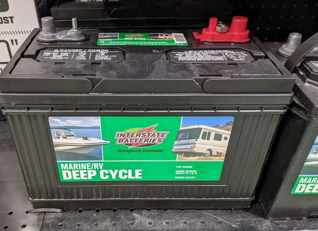Interstate deep cycle battery
